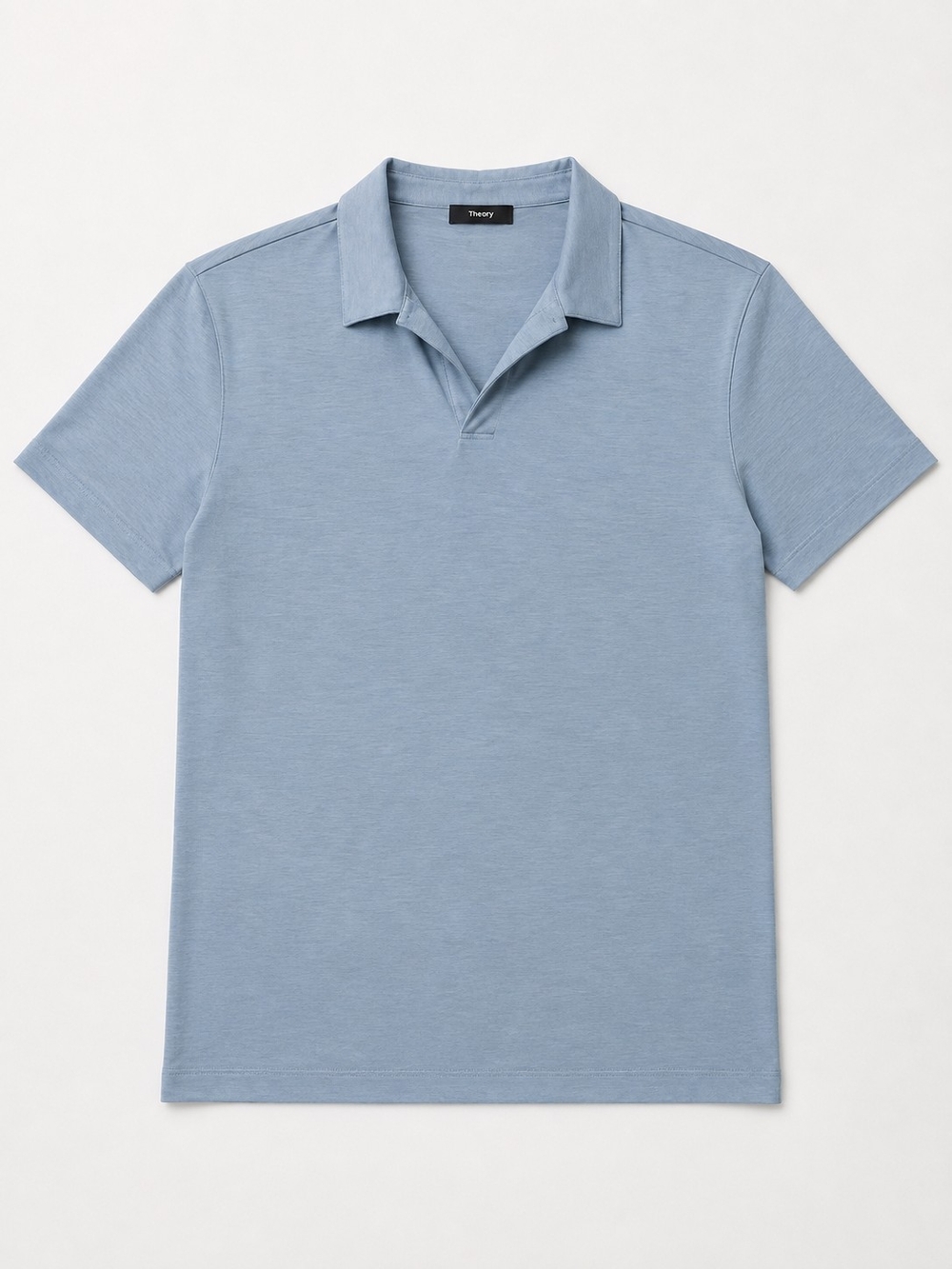 Theory Men's Light Blue Short-Sleeve Polo